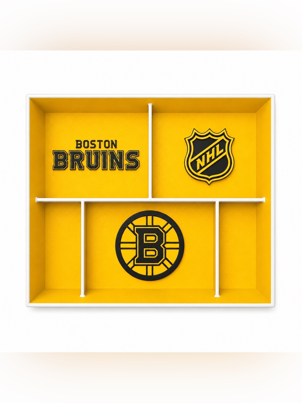 Boston Bruins NHL Pocket Dump Tray - For Keys, Wallet, Money, Etc